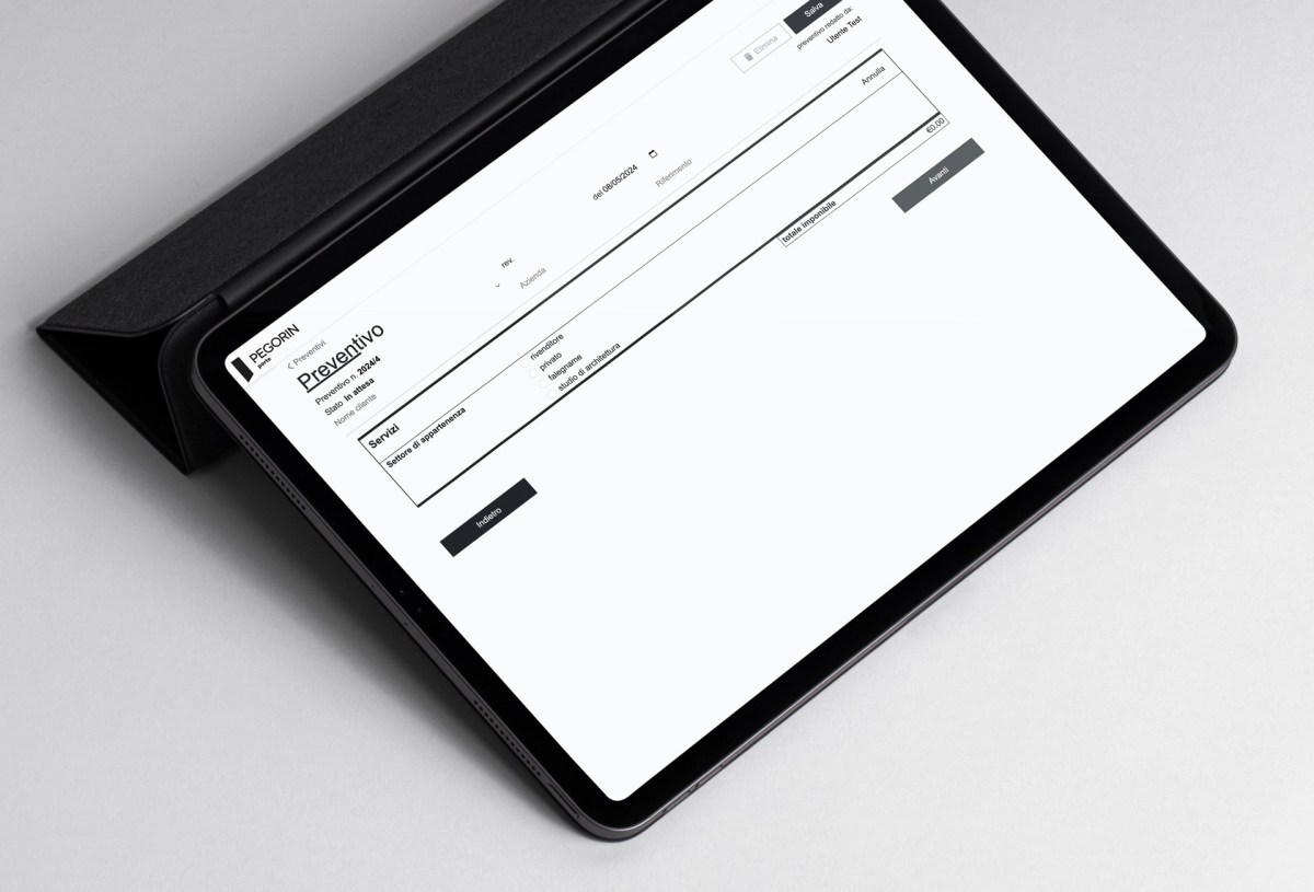 Pegorin - app ordini